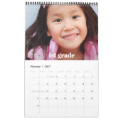 Abschluss K-12 Script Foto Collage Bold 15 Monate Kalender (Feb 2027)