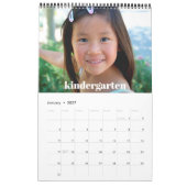 Abschluss K-12 Script Foto Collage Bold 15 Monate Kalender (Jan 2027)