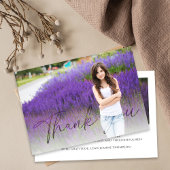 Abschluss-Kalligrafie-Skript-benutzerdefiniertes F Dankeskarte