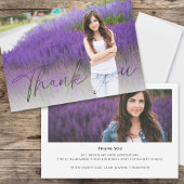 Abschluss-Kalligrafie-Skript-benutzerdefiniertes F Dankeskarte