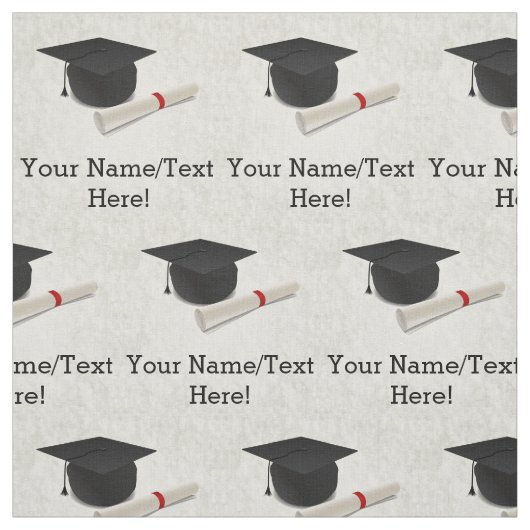 Abschluss-Kappen-Diplom kundengerecht Stoff (Muster)