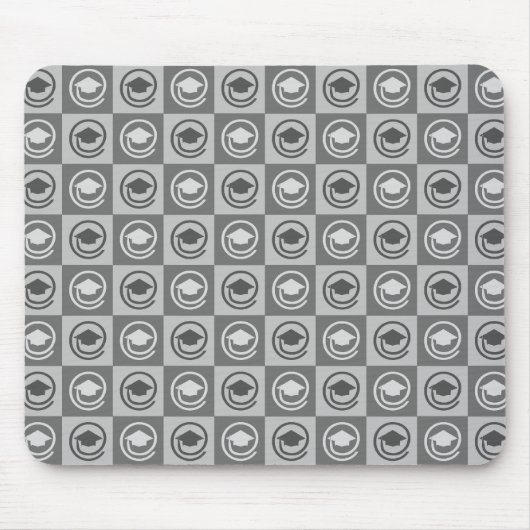 Abschluss-Kappen-Muster Mousepad (Vorne)