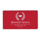 Abschluss Kardinal Roter Laureat Rücksendeadresse (Vorne)