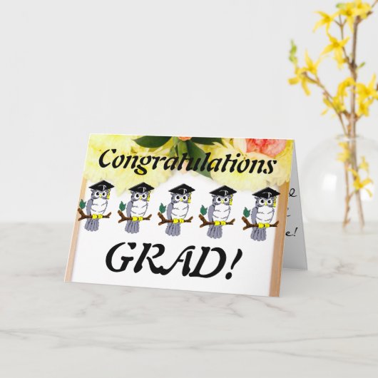 Abschluss Karte (Gelbe Blume)