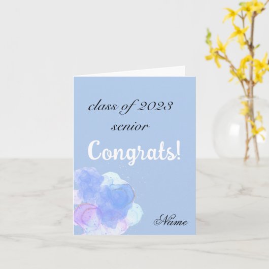 Abschluss Karte (Gelbe Blume)