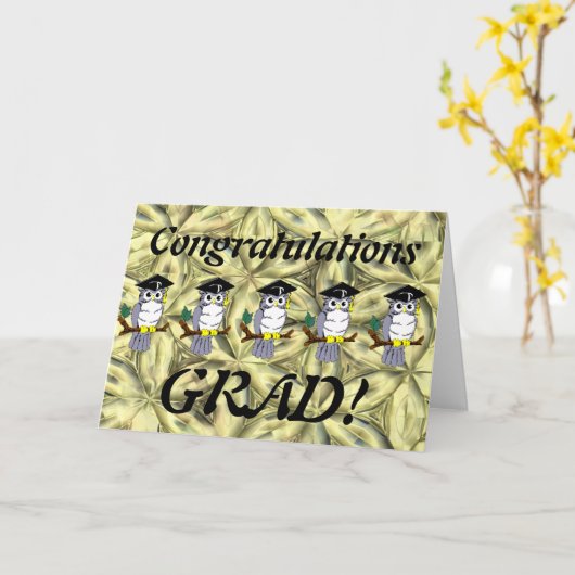 Abschluss Karte (Gelbe Blume)