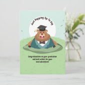 Abschluss-Karte aufheben Feiertagskarte (Stehend Vorderseite)