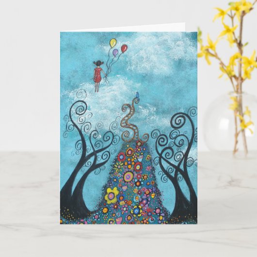 Abschluss-Karte der Hoffnung Karte (Gelbe Blume)