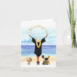 Abschluss-Karte des muslimischen Mädchens Karte