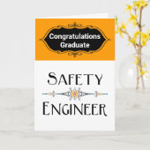 Abschluss-Karte des Sicherheitsingenieurs Karte (Gelbe Blume)
