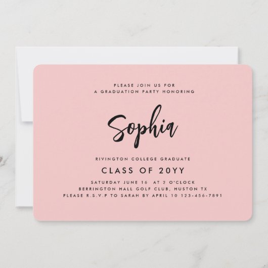 ABSCHLUSS-KARTE EINLADUNG (Rückseite)