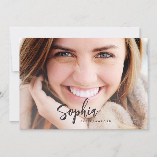 ABSCHLUSS-KARTE EINLADUNG (Vorderseite)