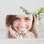 ABSCHLUSS-KARTE EINLADUNG (Stehend Vorderseite)