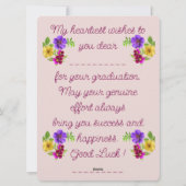 Abschluss-Karte Feiertagskarte (Rückseite)