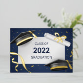 Abschluss-Karte Folien Feiertagskarte (Stehend vorne)