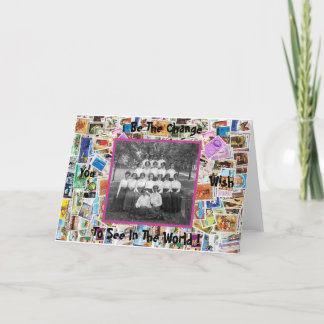 Abschluss-Karte/Frau Karte