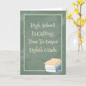 Abschluss-Karte für das 8. Grade Green Slate Karte (Gelbe Blume)