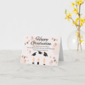 Abschluss-Karte für das Graduate Chemieingenieurwe Karte (Gelbe Blume)