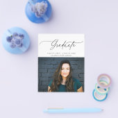 Abschluss-Karte für das Skript-Foto Flyer (Einzeln)