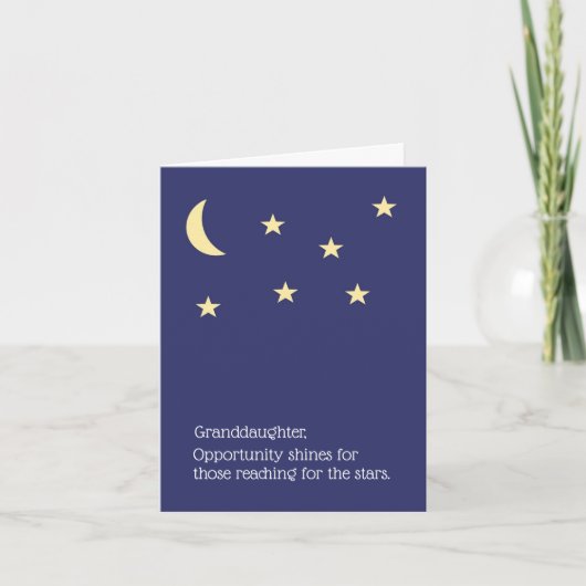 Abschluss-Karte für Enkelin Karte (Vorderseite)