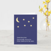 Abschluss-Karte für Enkelin Karte (Gelbe Blume)