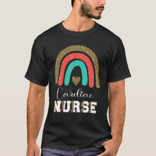 Abschluss-Karte für Herzkrankenkrankheiten Leopard T-Shirt