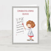 Abschluss-Karte für Krankenschwester Karte (Vorderseite)