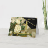 Abschluss-Karte für weiße Nelken Karte (Vorderseite)