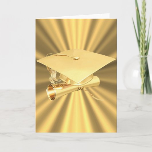 Abschluss Karte-Gold Karte (Vorderseite)