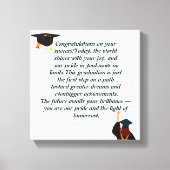 Abschluss-Karte | Inspirationsangebot | Klasse Leinwanddruck (Vorderseite)