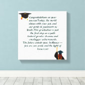 Abschluss-Karte | Inspirationsangebot | Klasse Leinwanddruck (Insitu (Holzboden))