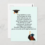 Abschluss-Karte | Inspirationsangebot | Klasse Postkarte (Vorne/Hinten)