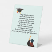 Abschluss-Karte | Inspirationsangebot | Klasse Sockelschild (Vorderseite)