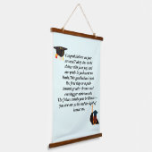 Abschluss-Karte | Inspirationsangebot | Klasse Wandteppich Mit Holzrahmen (Gewinkelt)