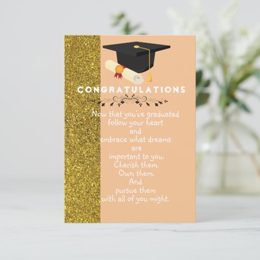 Abschluss-Karte Karte (Stehend Vorderseite)