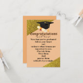 Abschluss-Karte Karte (Vorderseite/Rückseite Beispiel)