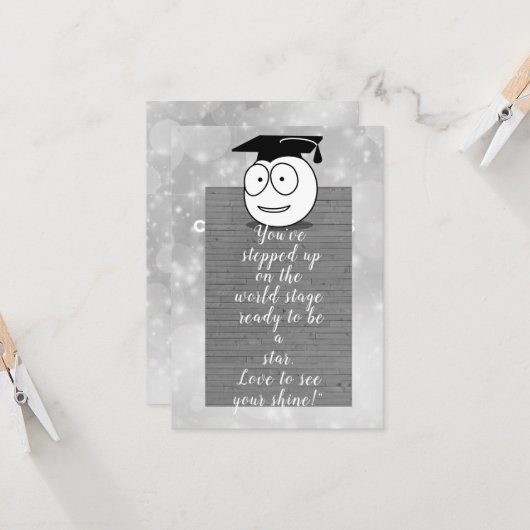 Abschluss-Karte Karte (Vorderseite/Rückseite Beispiel)