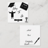 Abschluss-Karte Mitteilungskarte (Vorne/Hinten)