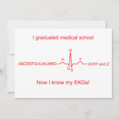 Abschluss-Karten der medizinischen Fakultät Einladung (Vorderseite)