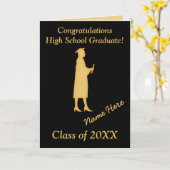 Abschluss-Karten für benutzerdefinierte Töchter, S Karte (Gelbe Blume)