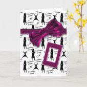 Abschluss-Karten für Frauen - individuell anpassba Karte (Gelbe Blume)