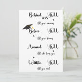 Abschluss-Karten für ihre Tochter Sohn Dankeskarte (Stehend Vorderseite)