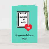 Abschluss-Karten für Krankenpflege Karte (Vorderseite)