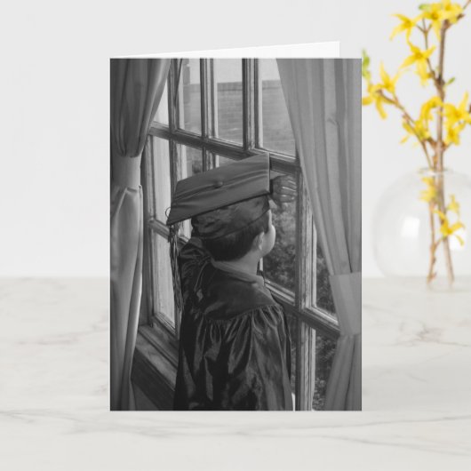 Abschluss-Karten-Schablone Karte (Gelbe Blume)