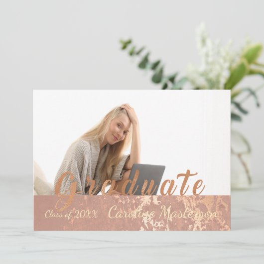 Abschluss-Kartenklasse 20XX Ankündigung (Stehend Vorderseite)