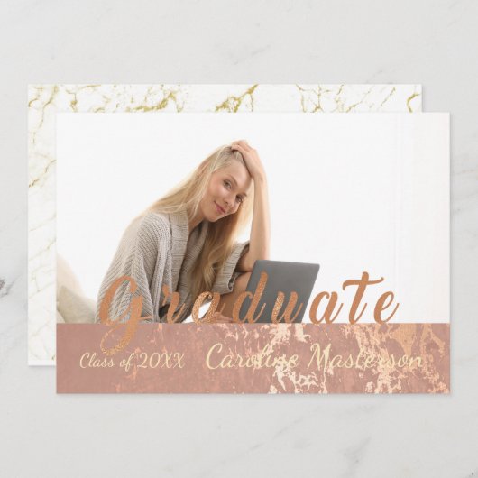 Abschluss-Kartenklasse 20XX Ankündigung (Vorne/Hinten)