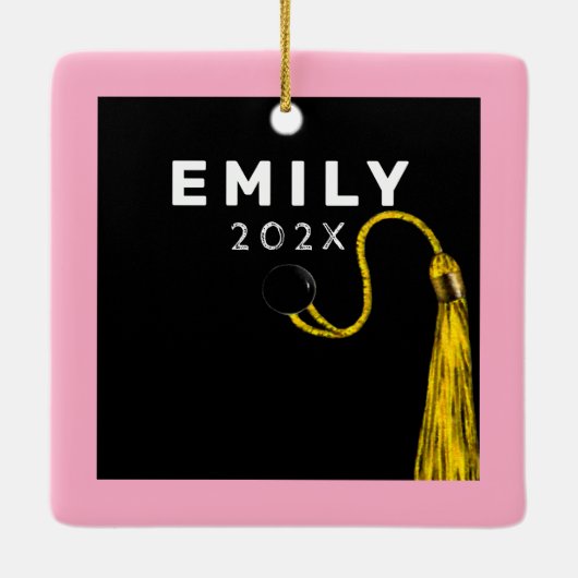 Abschluss Keepake 2025 Keramikornament (Rückseite)