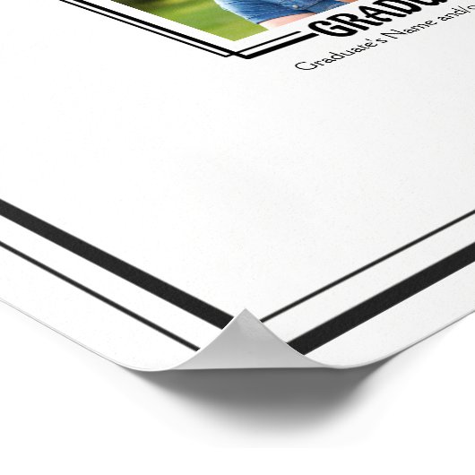 Abschluss Keepake Autograph Poster (Ecke)