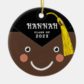Abschluss Keepake-Geschenk Keramik Ornament (Vorne)