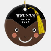 Abschluss Keepake-Geschenk Keramik Ornament (Hinten)